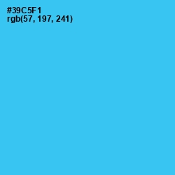 #39C5F1 - Turquoise Color Image