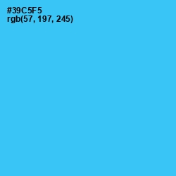 #39C5F5 - Turquoise Color Image