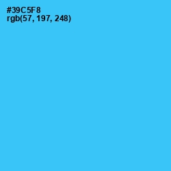 #39C5F8 - Turquoise Color Image