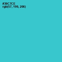 #39C7CE - Turquoise Color Image