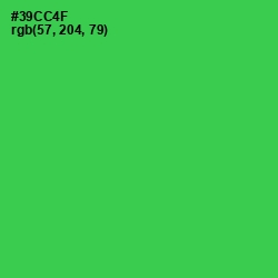 #39CC4F - Malachite Color Image