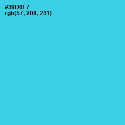 #39D0E7 - Turquoise Color Image