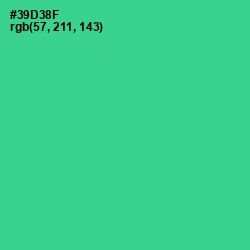 #39D38F - Shamrock Color Image