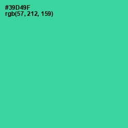 #39D49F - Shamrock Color Image