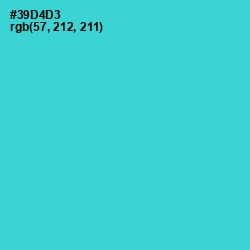 #39D4D3 - Turquoise Color Image