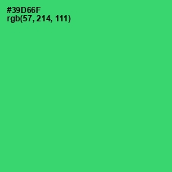 #39D66F - Malachite Color Image