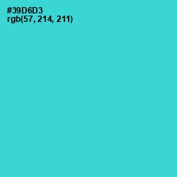 #39D6D3 - Turquoise Color Image