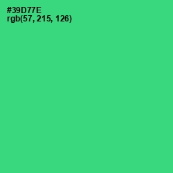 #39D77E - Malachite Color Image