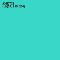 #39D7C8 - Turquoise Color Image