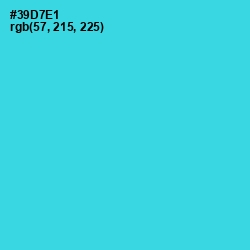 #39D7E1 - Turquoise Color Image