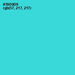 #39D9D9 - Turquoise Color Image