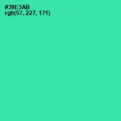 #39E3AB - Shamrock Color Image