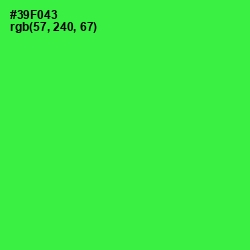 #39F043 - Malachite Color Image