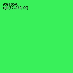 #39F05A - Malachite Color Image