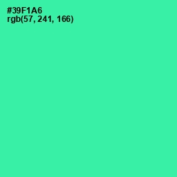 #39F1A6 - Shamrock Color Image