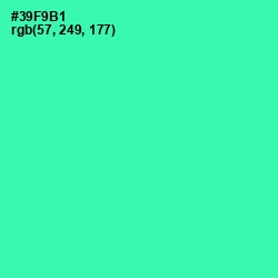 #39F9B1 - Shamrock Color Image