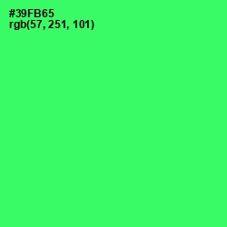 #39FB65 - Malachite Color Image