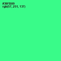 #39FB89 - Shamrock Color Image