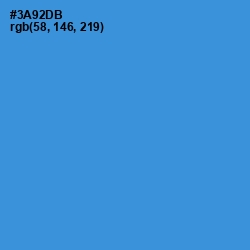 #3A92DB - Curious Blue Color Image