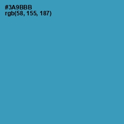 #3A9BBB - Boston Blue Color Image