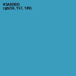 #3A9DBD - Boston Blue Color Image