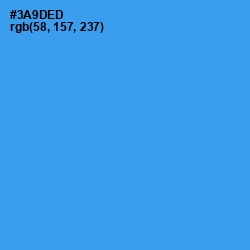#3A9DED - Curious Blue Color Image