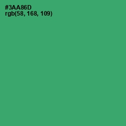 #3AA86D - Sea Green Color Image