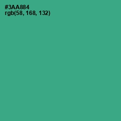 #3AA884 - Jungle Green Color Image