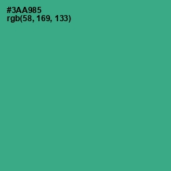 #3AA985 - Jungle Green Color Image