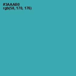 #3AAAB0 - Pelorous Color Image