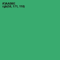 #3AAB6E - Sea Green Color Image