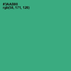 #3AAB80 - Jungle Green Color Image