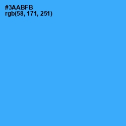 #3AABFB - Dodger Blue Color Image