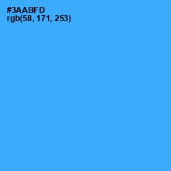 #3AABFD - Dodger Blue Color Image