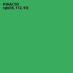 #3AAC5D - Sea Green Color Image