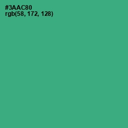#3AAC80 - Jungle Green Color Image