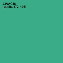 #3AAC88 - Jungle Green Color Image