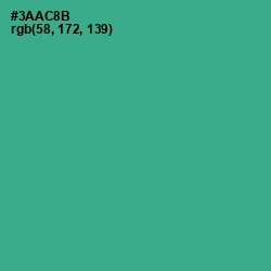 #3AAC8B - Jungle Green Color Image