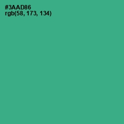 #3AAD86 - Jungle Green Color Image