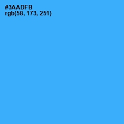 #3AADFB - Dodger Blue Color Image