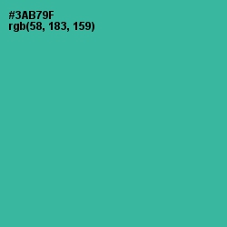 #3AB79F - Keppel Color Image