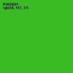 #3ABB25 - Forest Green Color Image