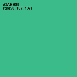 #3ABB89 - Jungle Green Color Image