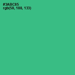 #3ABC85 - Jungle Green Color Image