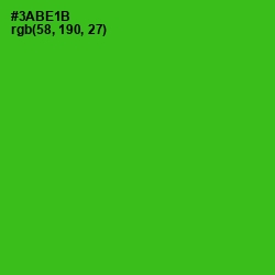 #3ABE1B - La Palma Color Image