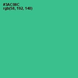 #3AC08C - Shamrock Color Image