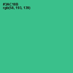 #3AC18B - Shamrock Color Image