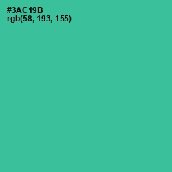 #3AC19B - Shamrock Color Image