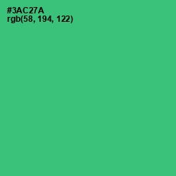 #3AC27A - Malachite Color Image