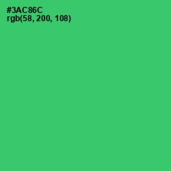 #3AC86C - Malachite Color Image